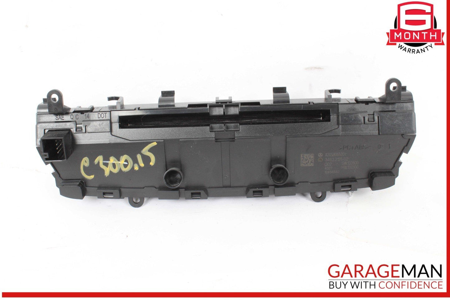 15-19 Mercedes W205 C300 C400 Media Center Dashboard Hazard Control Switch OEM
