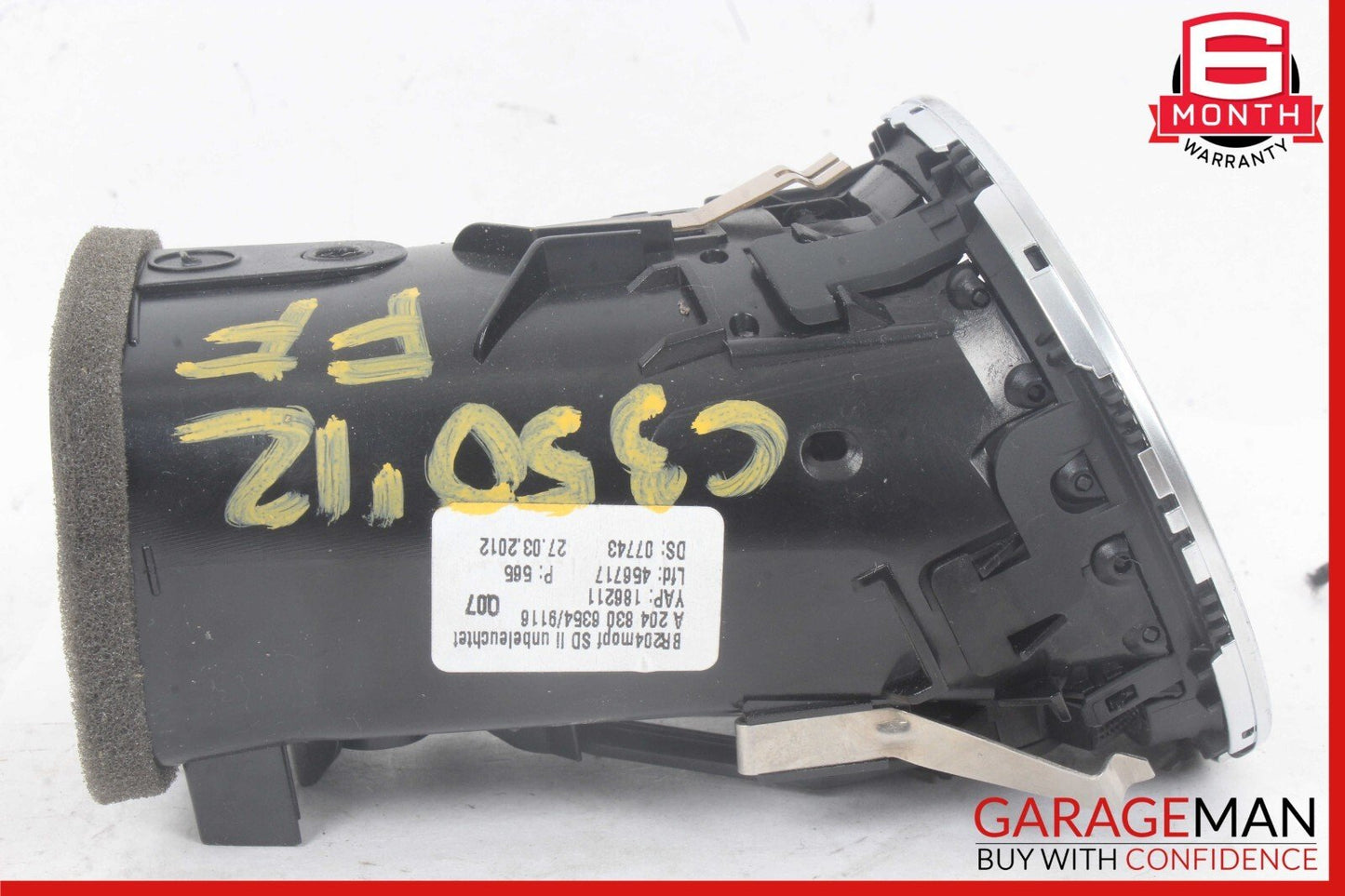 12-14 Mercedes W204 C350 Front Left Side Dash AC A/C Air Vent Grill Cover OEM