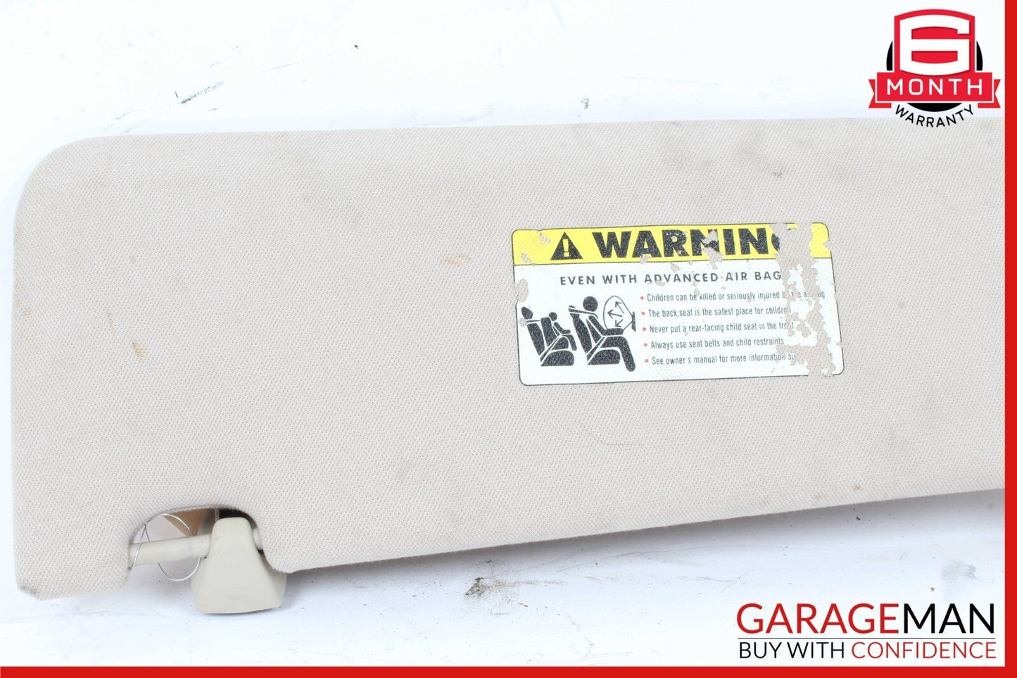 06-15 BMW 7 Series 750i 740i Right Side Sun Visor Sunvisor Gray M04B42005 OEM