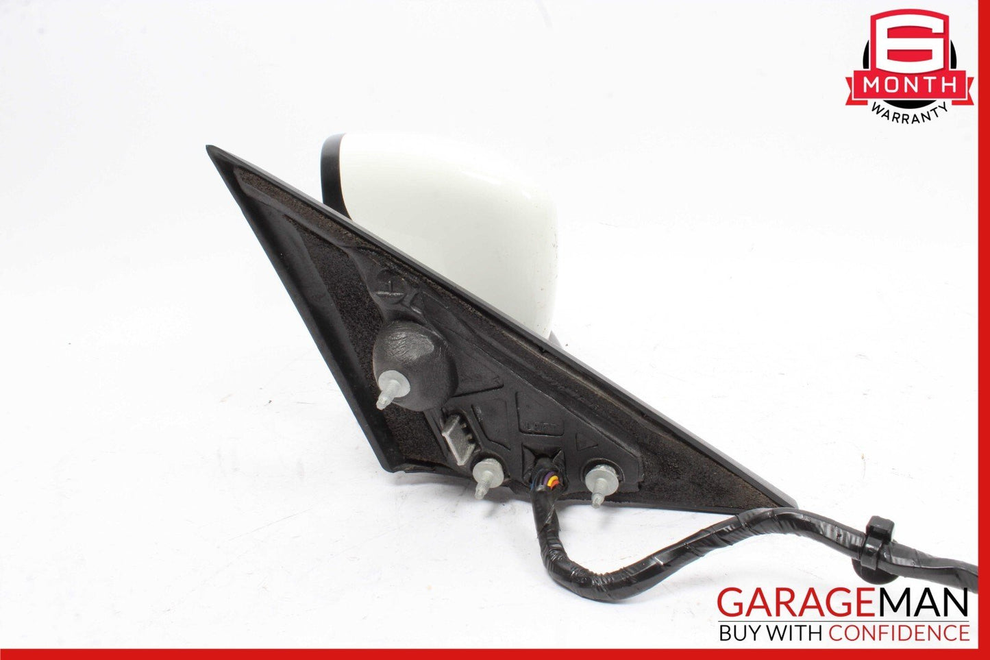 14-17 Maserati Ghibli Front Left Side Mirror Door Rear View Black/White OEM