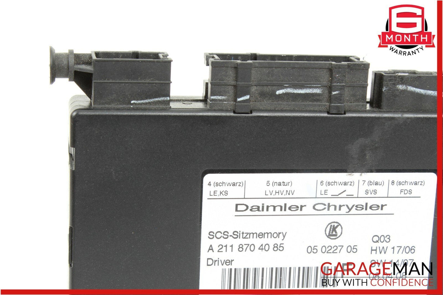 03-11 Mercedes X164 GL450 E350 Front Left Seat Adjustment Control Module Unit