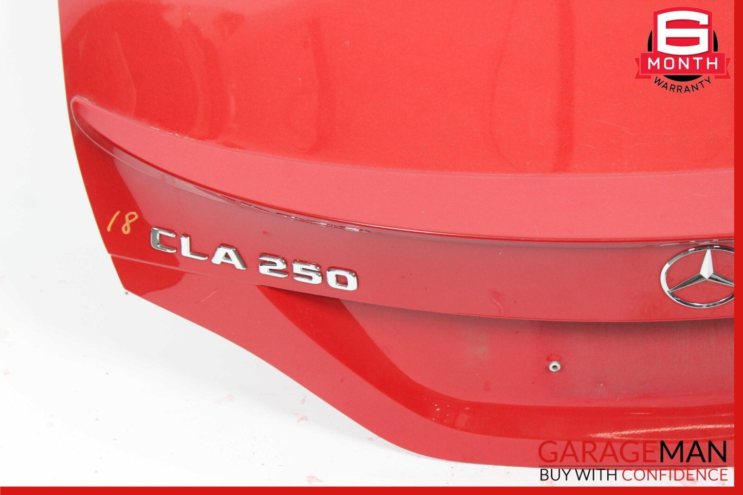14-19 Mercedes W117 CLA180 CLA250 Sedan Rear Trunk Lid Deck Shell Panel Red OEM