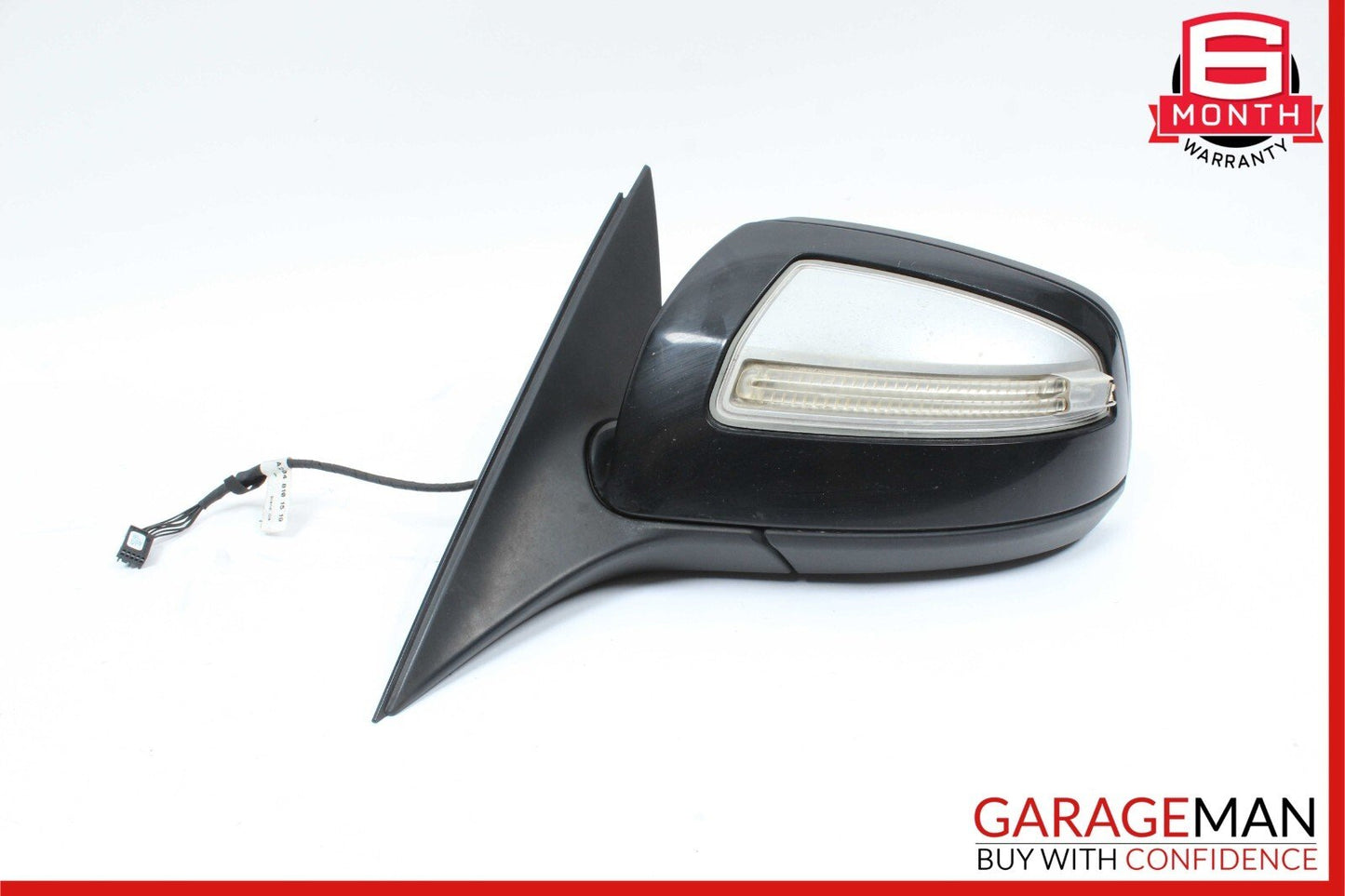 08-09 Mercedes W204 C300 Front Left Side Mirror Door Rear View Black OEM