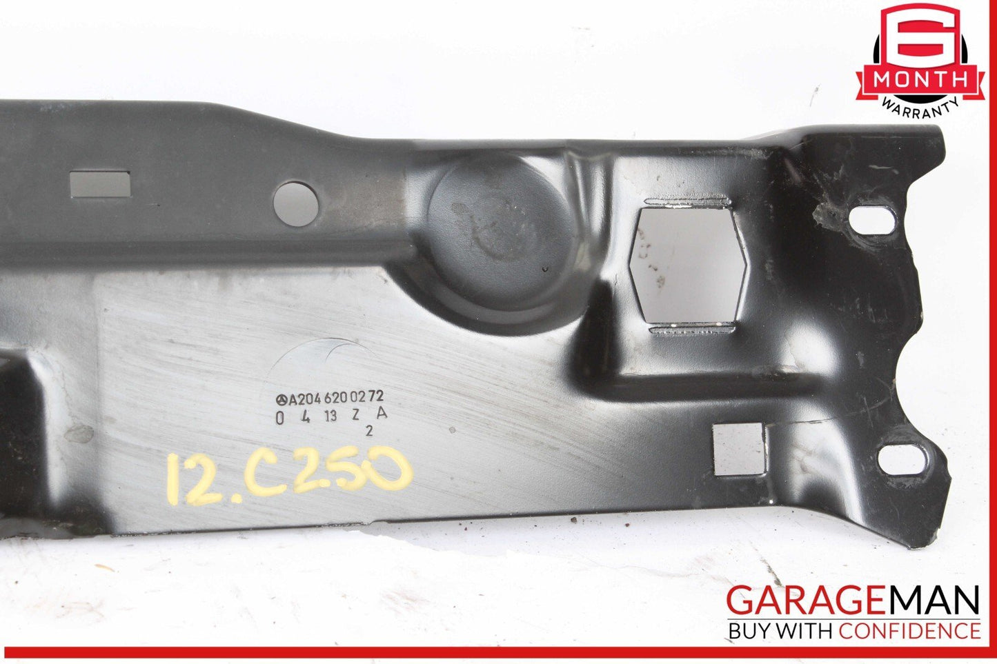 08-14 Mercedes W204 C250 C350 C280 Upper Radiator Core Support Bar Black OEM
