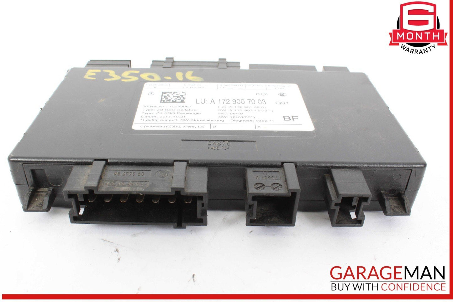 08-20 Mercedes W212 E350 C300 Front Right Side Seat Control Module Unit OEM
