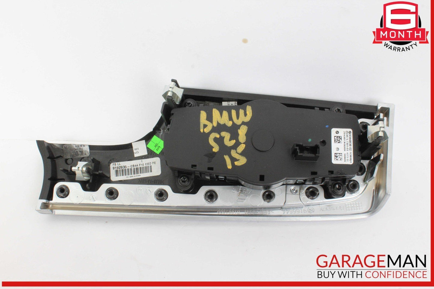 11-16 BMW 528i 535i 550i F10 Headlight Control Switch w/ Trim 9346838 OEM