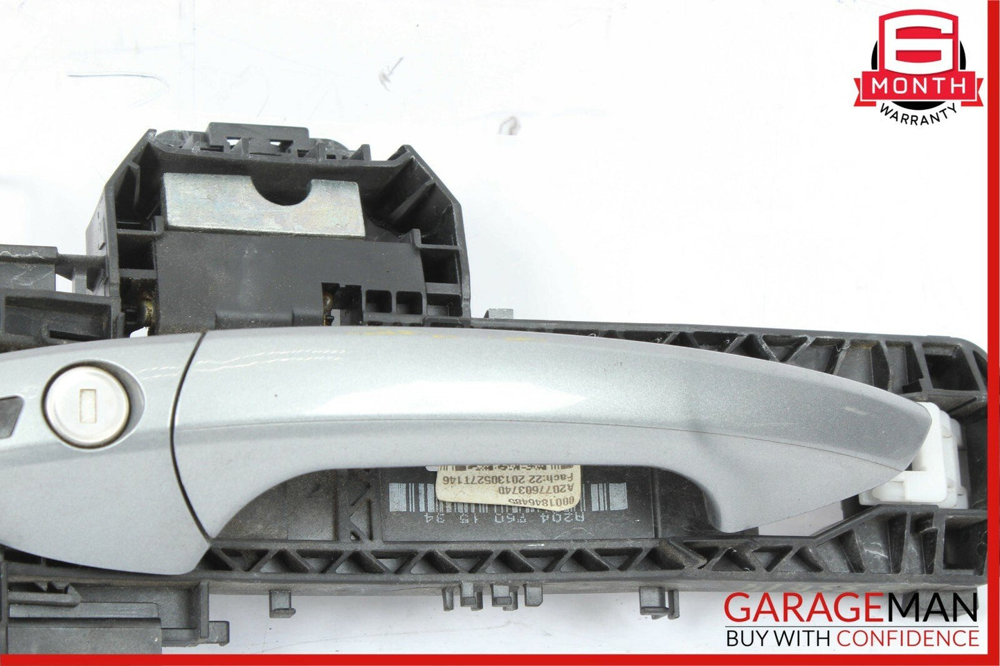 10-13 Mercedes W212 E350 Front Left Side Exterior Door Handle Assembly Silver