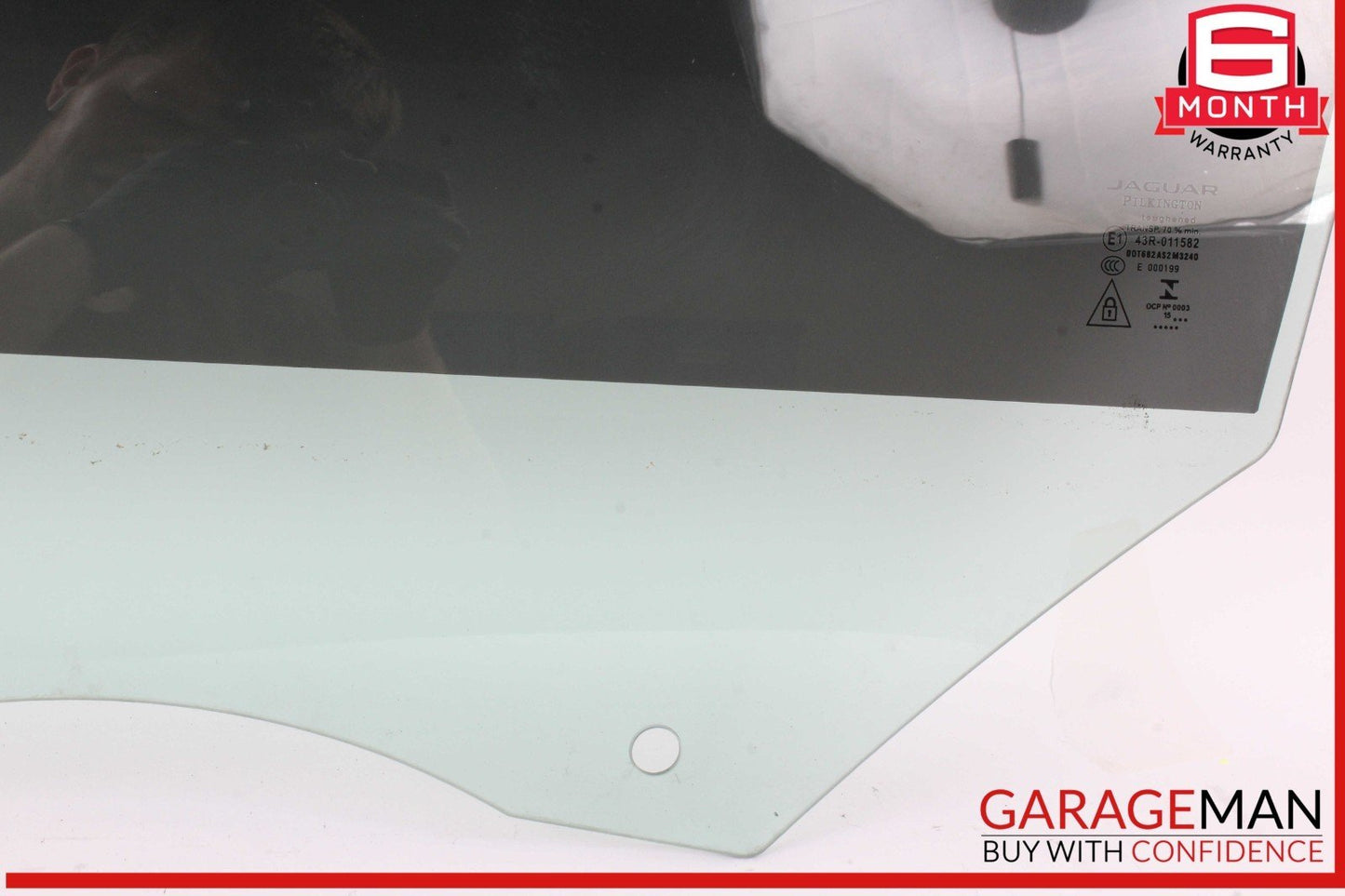 16-22 Jaguar XF Rear Left Driver Side Door Window Auto Glass OEM