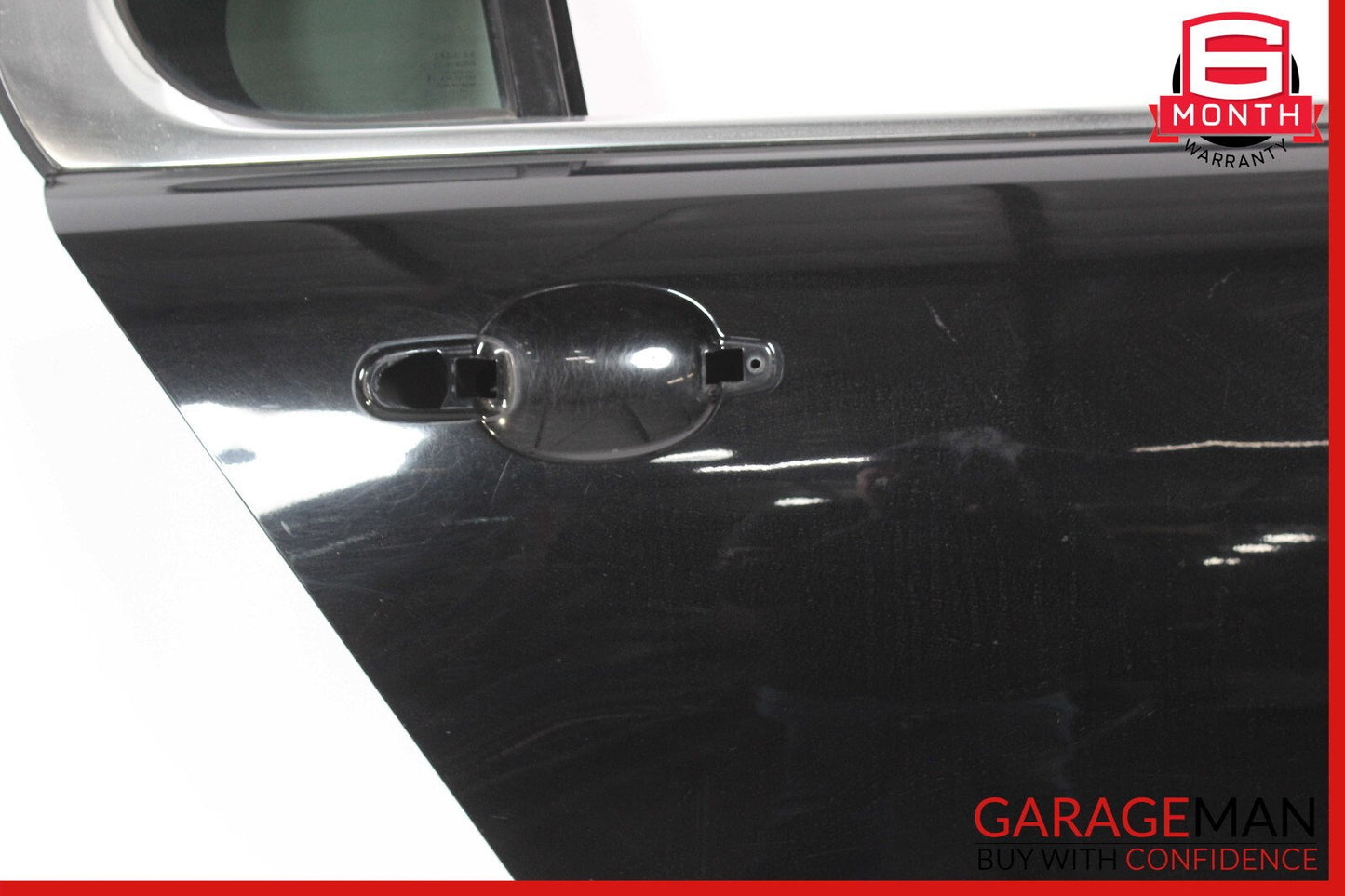 09-15 Jaguar XF Rear Right Door Shell Panel Black OEM