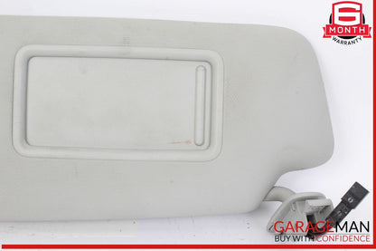 09-16 Audi A4 Front Left Driver Side Sun Visor Sunvisor Gray 8U0857551F OEM