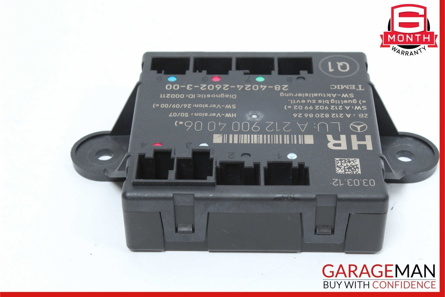 08-18 Mercedes X204 GLK350 C250 Rear Right Side Door Control Module Unit OEM