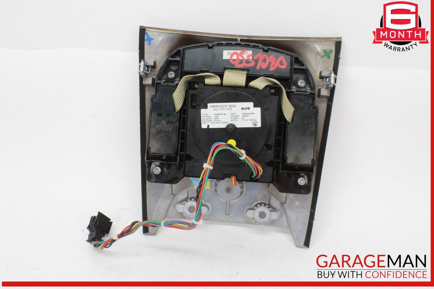07-09 Mercedes W216 CL550 Center Console Multi Function Switch w/ Trim OEM