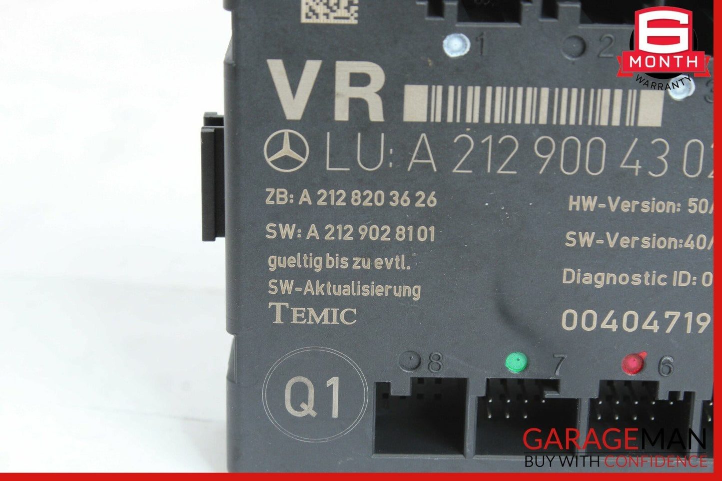 08-14 Mercedes W204 C250 C300 Front Right Passenger Side Door Controller Module
