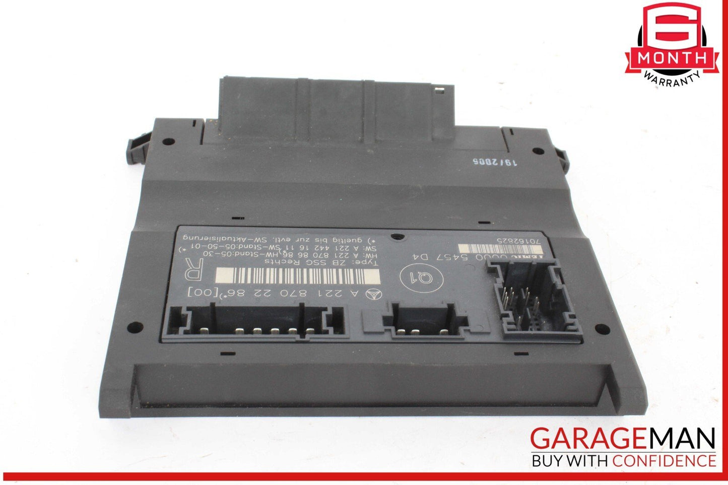 07-13 Mercedes W221 S550 Front Right Side Under Seat Control Module Unit OEM