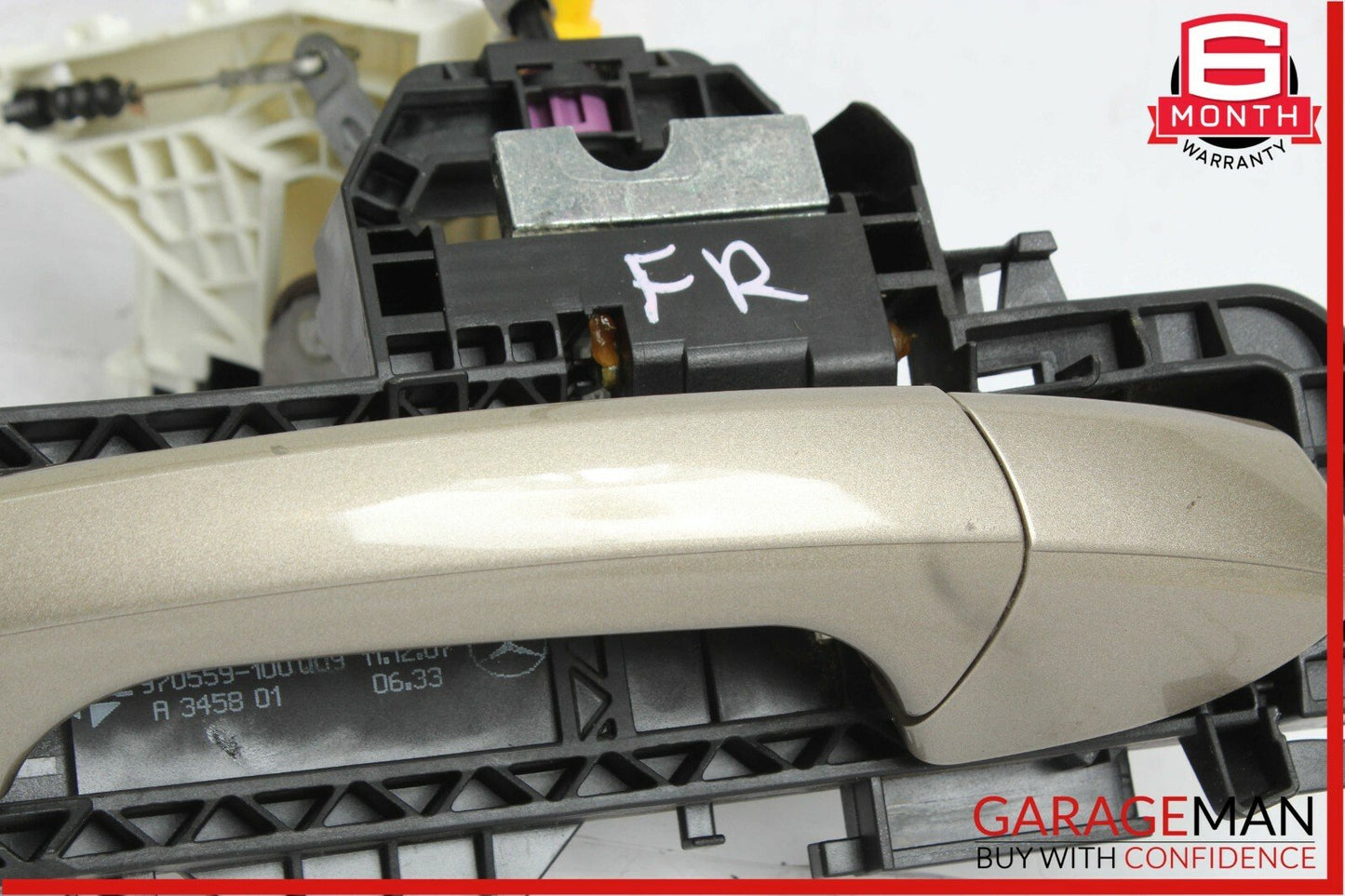 08-11 Mercedes W204 C300 Front Right Exterior Door Handle w/ Door Actuator Beige