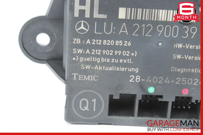 08-14 Mercedes W212 E350 C300 Rear Left Driver Side Door Control Module OEM