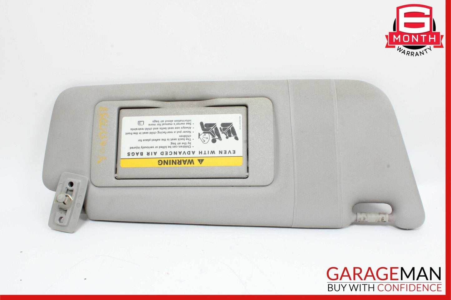 01-07 Mercedes W209 CLK500 Front Right Sun Visor Sunvisor Gray 2038177320 OEM