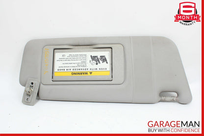 01-07 Mercedes W209 CLK500 Front Right Sun Visor Sunvisor Gray 2038177320 OEM