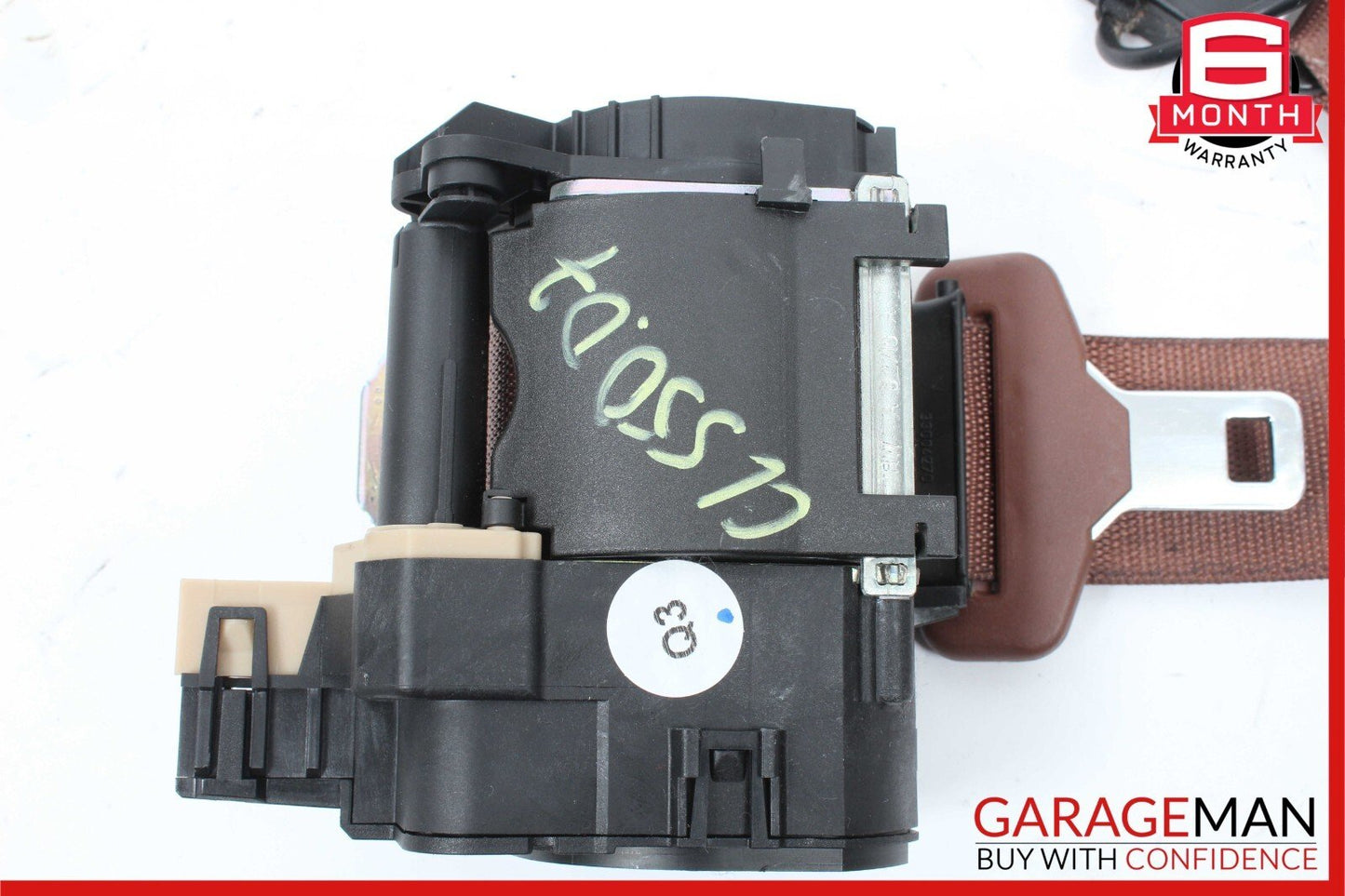 07-10 Mercedes W216 CL550 Front Right Side Seatbelt Seat Belt Retractor Red