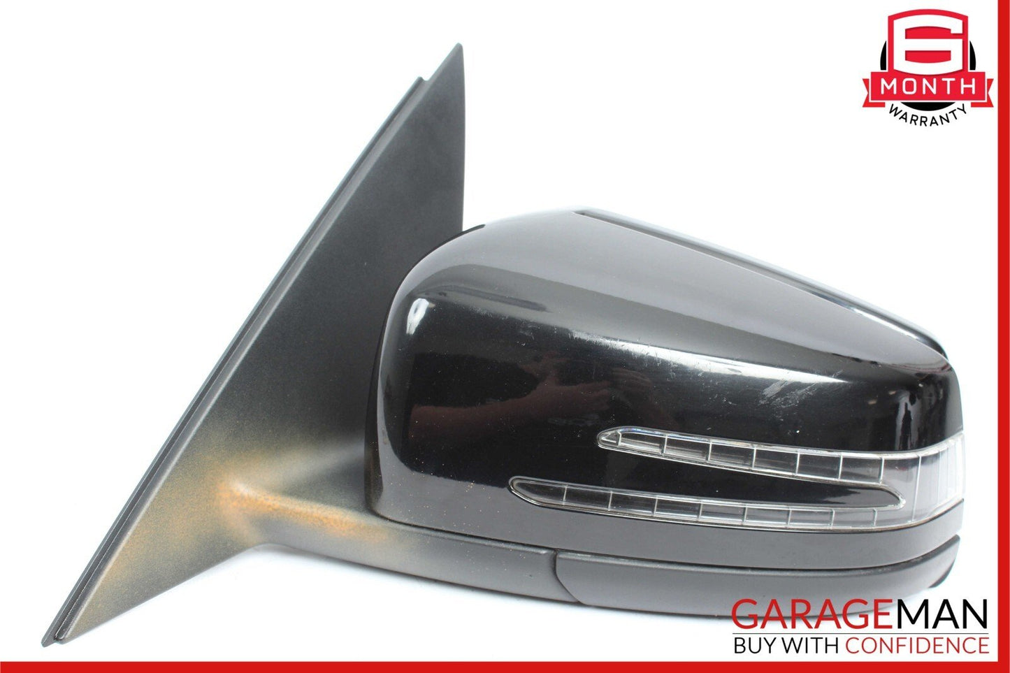 12-14 Mercedes W204 C250 Front Left Side Mirror Door Rear View Glass Black OEM