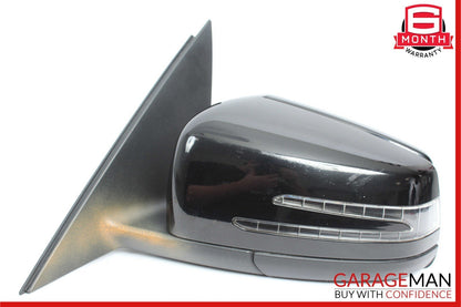 12-14 Mercedes W204 C250 Front Left Side Mirror Door Rear View Glass Black OEM