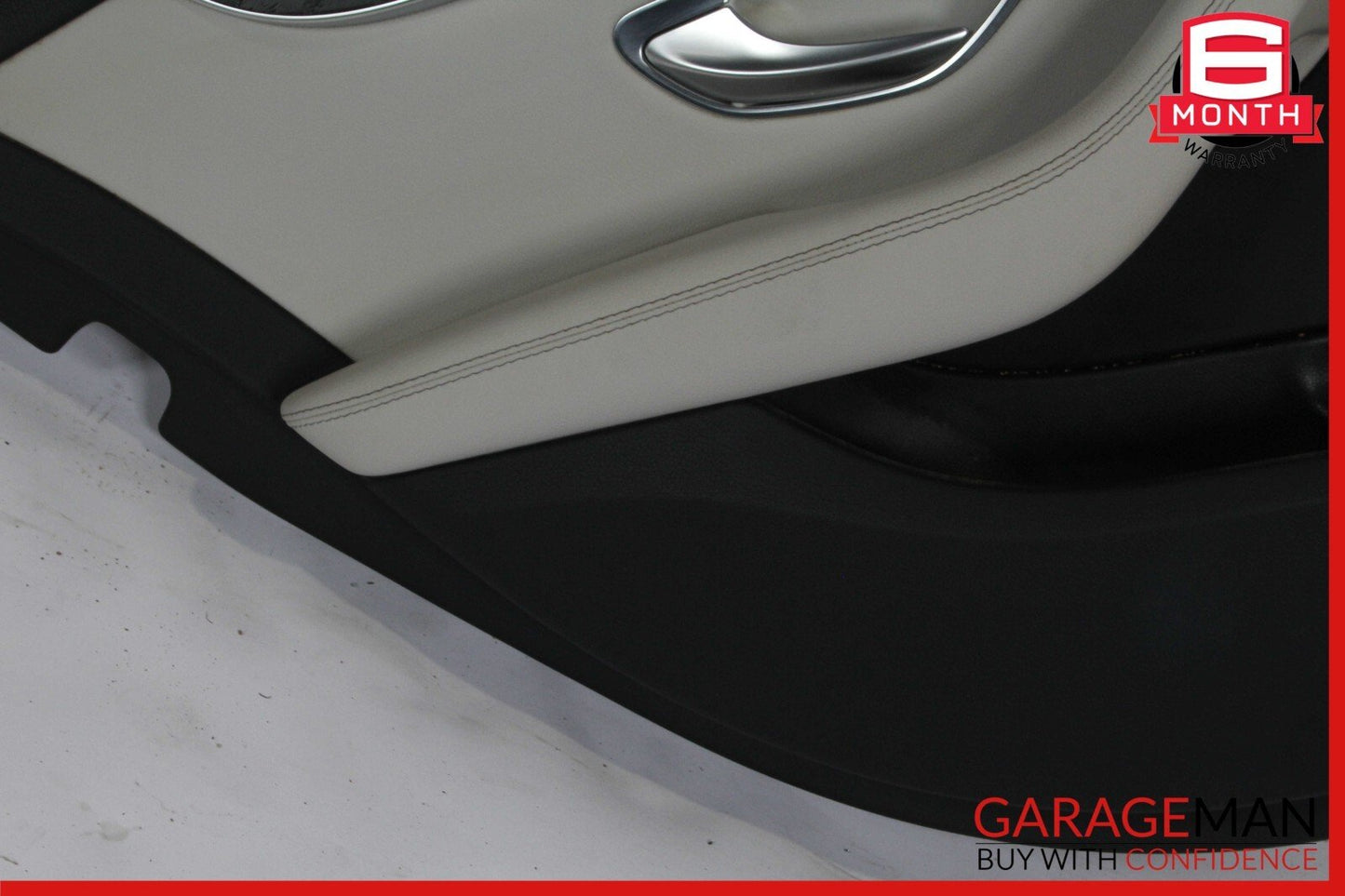 15-16 Mercedes W205 C300 C350e Rear Left Side Interior Door Panel Cover Grey