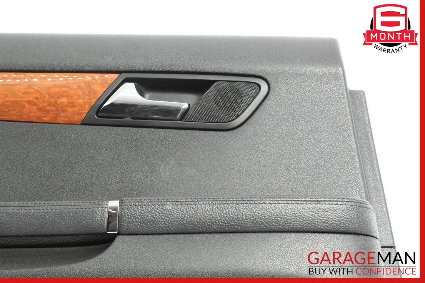 06-10 Mercedes W251 R350 Rear Left Side Complete Interior Door Panel Cover Black