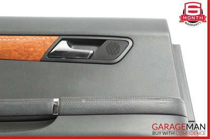 06-10 Mercedes W251 R350 Rear Left Side Complete Interior Door Panel Cover Black