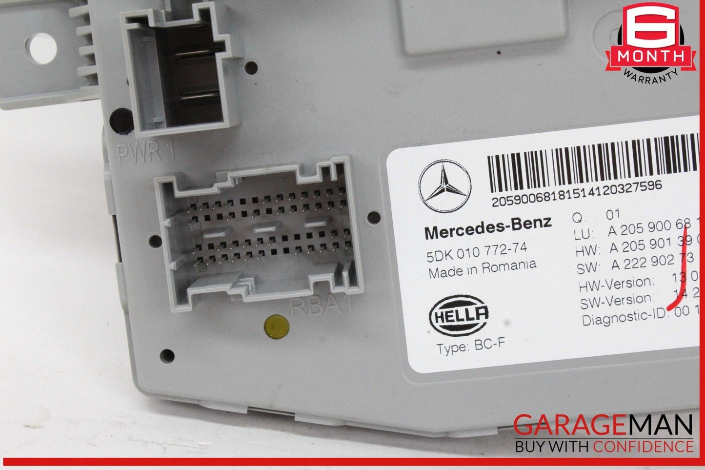 15-18 Mercedes W205 C300 Front Sam Signal Acquisition Module Unit 2059006818 OEM