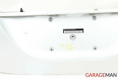 03-09 Mercedes W209 CLK320 CLK500 Rear Trunk Lid License Plate Holder Panel OEM