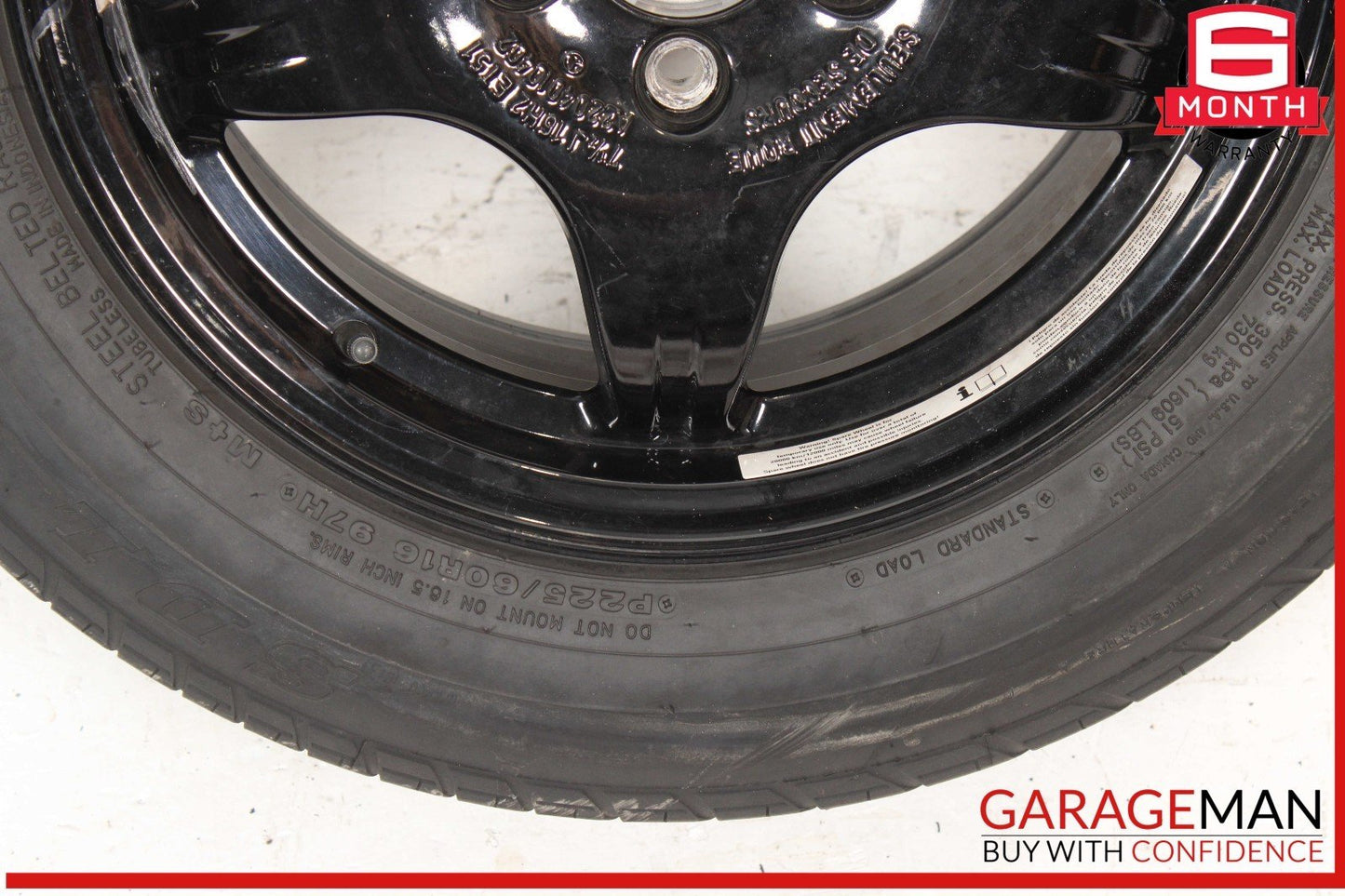 00-06 Mercedes W220 S430 CL500 Emergency Spare Tire Wheel Rim 225 / 60 R16 OEM