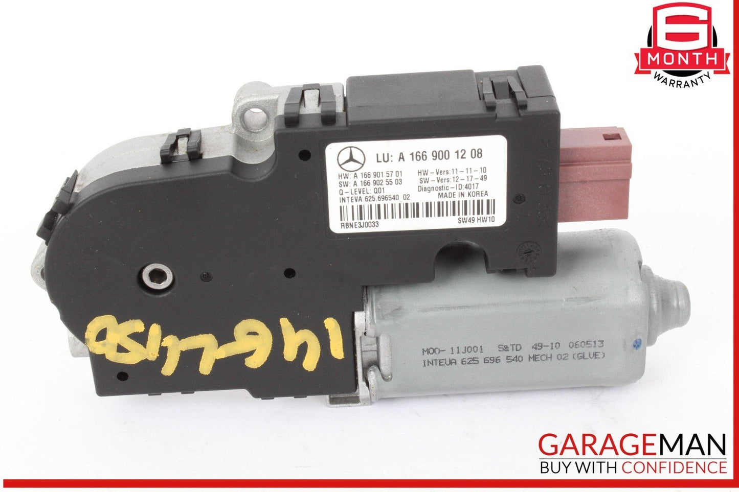 12-19 Mercedes X166 GL450 4MATIC ML350 Sunroof Sun Roof Motor 1669001208 OEM