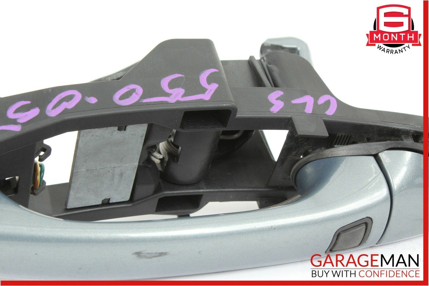06-11 Mercedes W219 CLS500 Rear Right Side Keyless Go Exterior Door Handle Gray