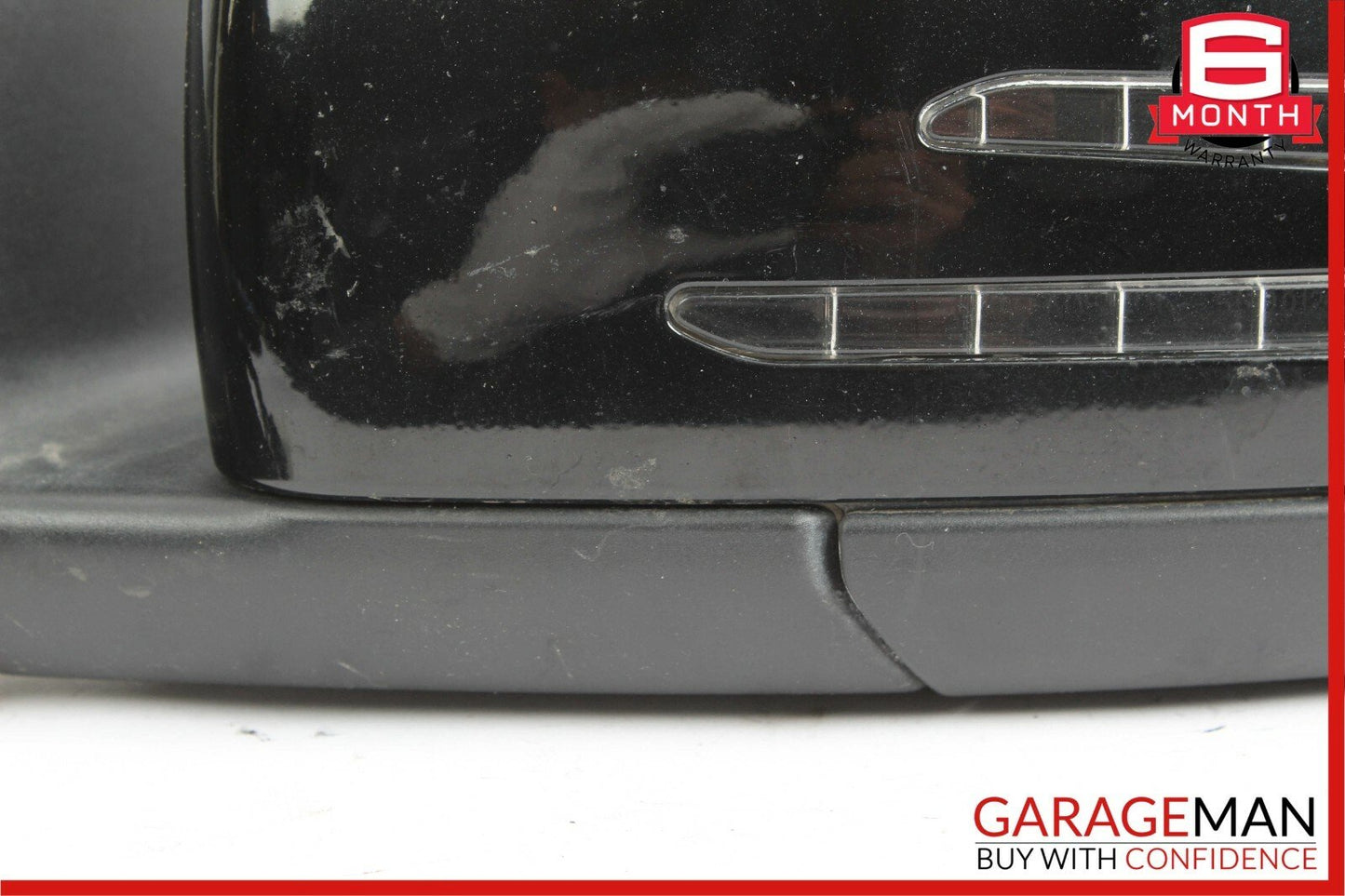 12-14 Mercedes W204 C250 C63 AMG Front Left Side Mirror Rear View Door Black OEM