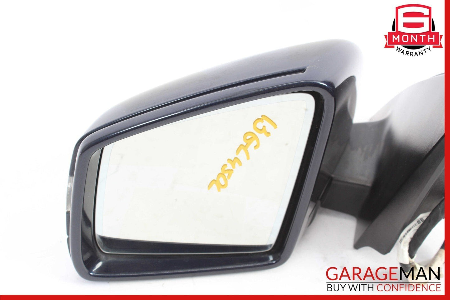 13-16 Mercedes X166 GL450 Front Left Side Mirror Glass Rear View Blind Spot Assy