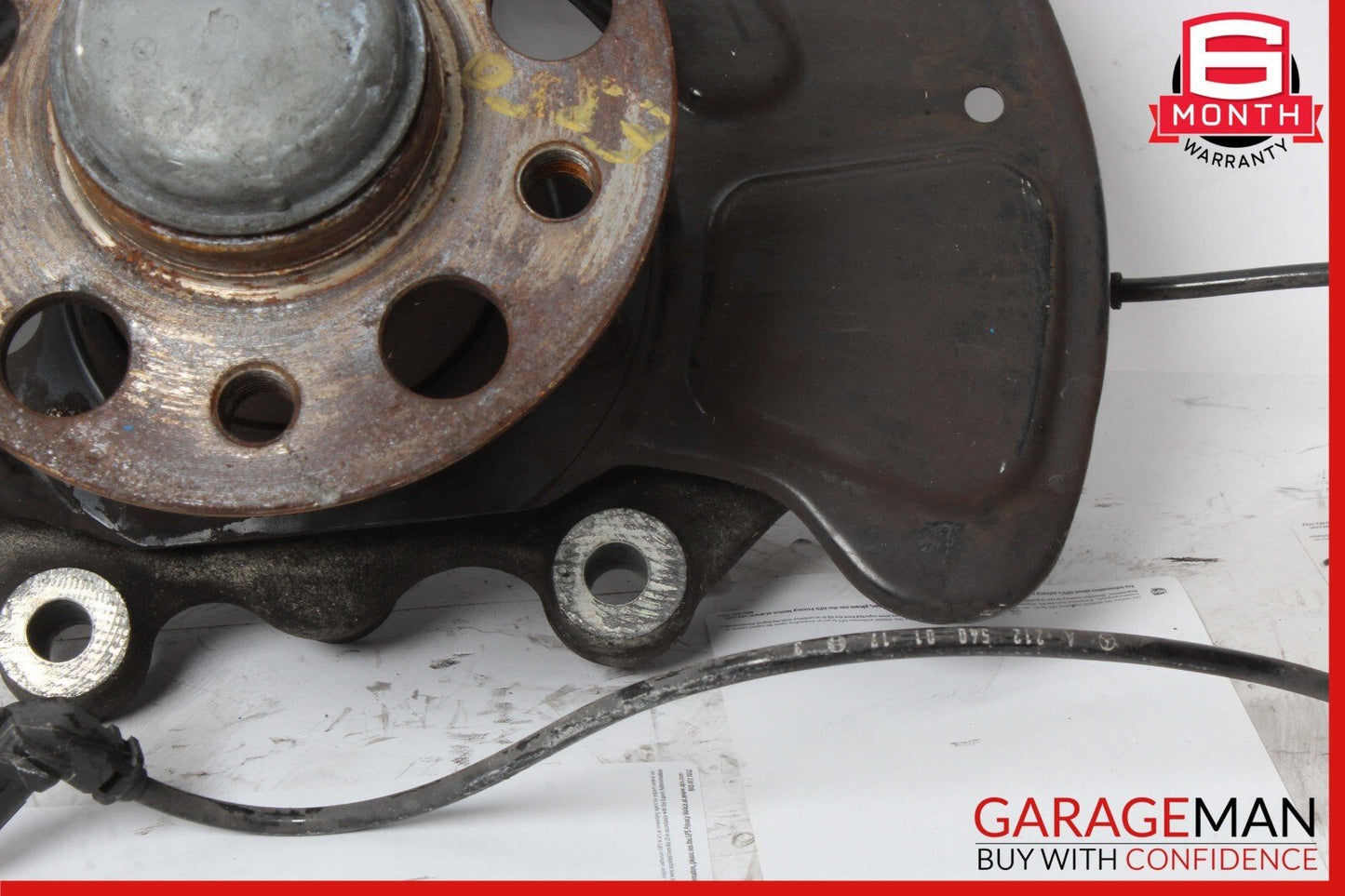 10-16 Mercedes W212 E350 Front Left Side Wheel Spindle Knuckle Hub Bearing OEM