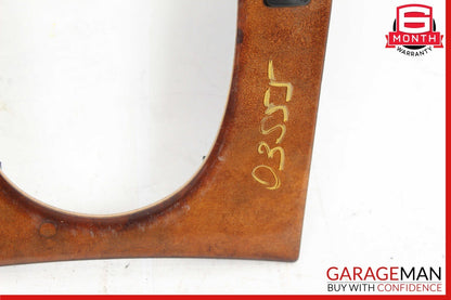 03-06 Mercedes W220 S55 AMG S500 Center Console Shift Shifter Trim Bezel Wood