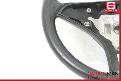 08-11 Mercedes W204 C250 C300 Driver 3 Spoke Steering Wheel Black Leather OEM