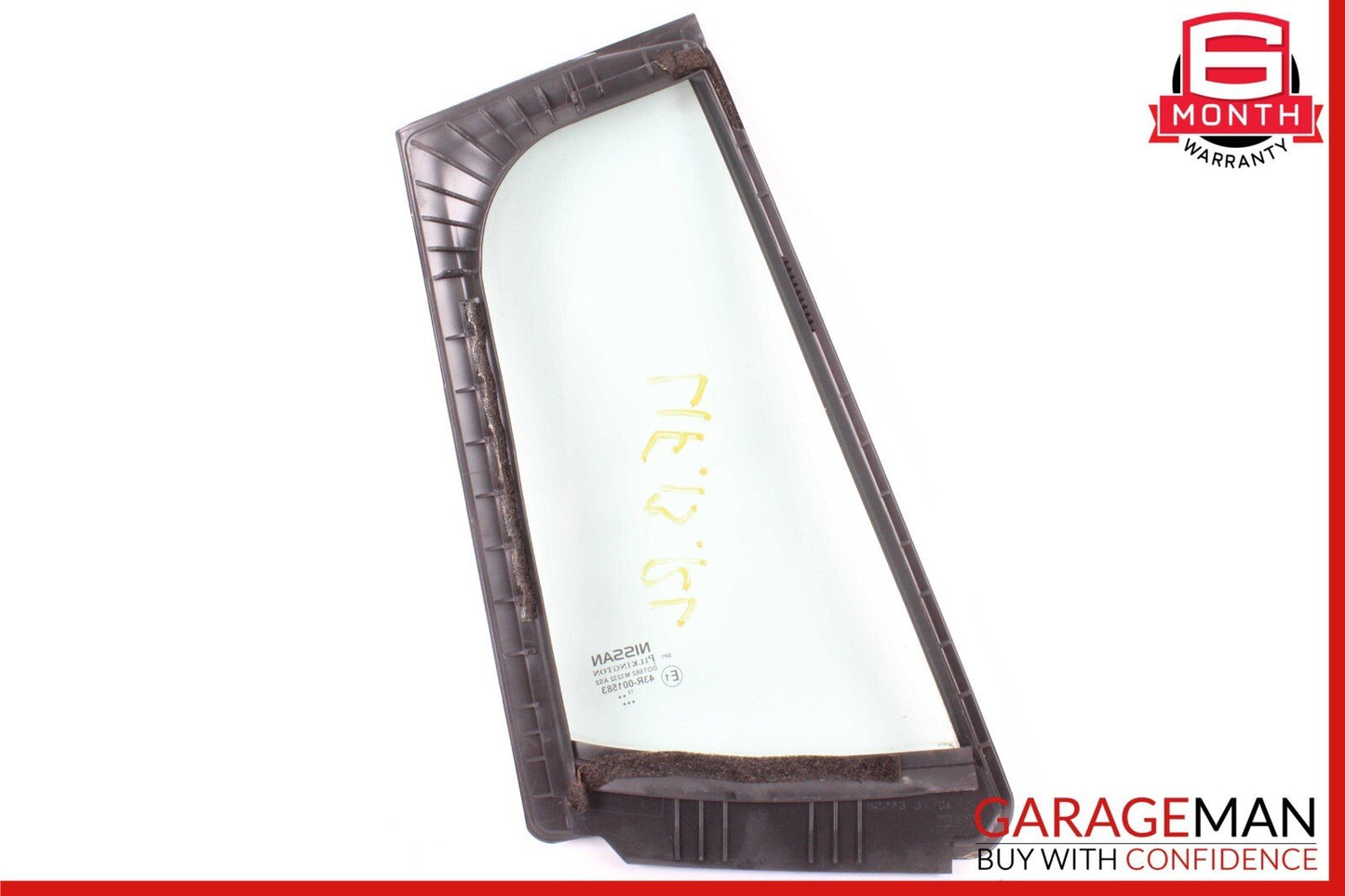 13-17 Nissan Leaf Rear Left Side Quarter Window Glass OEM