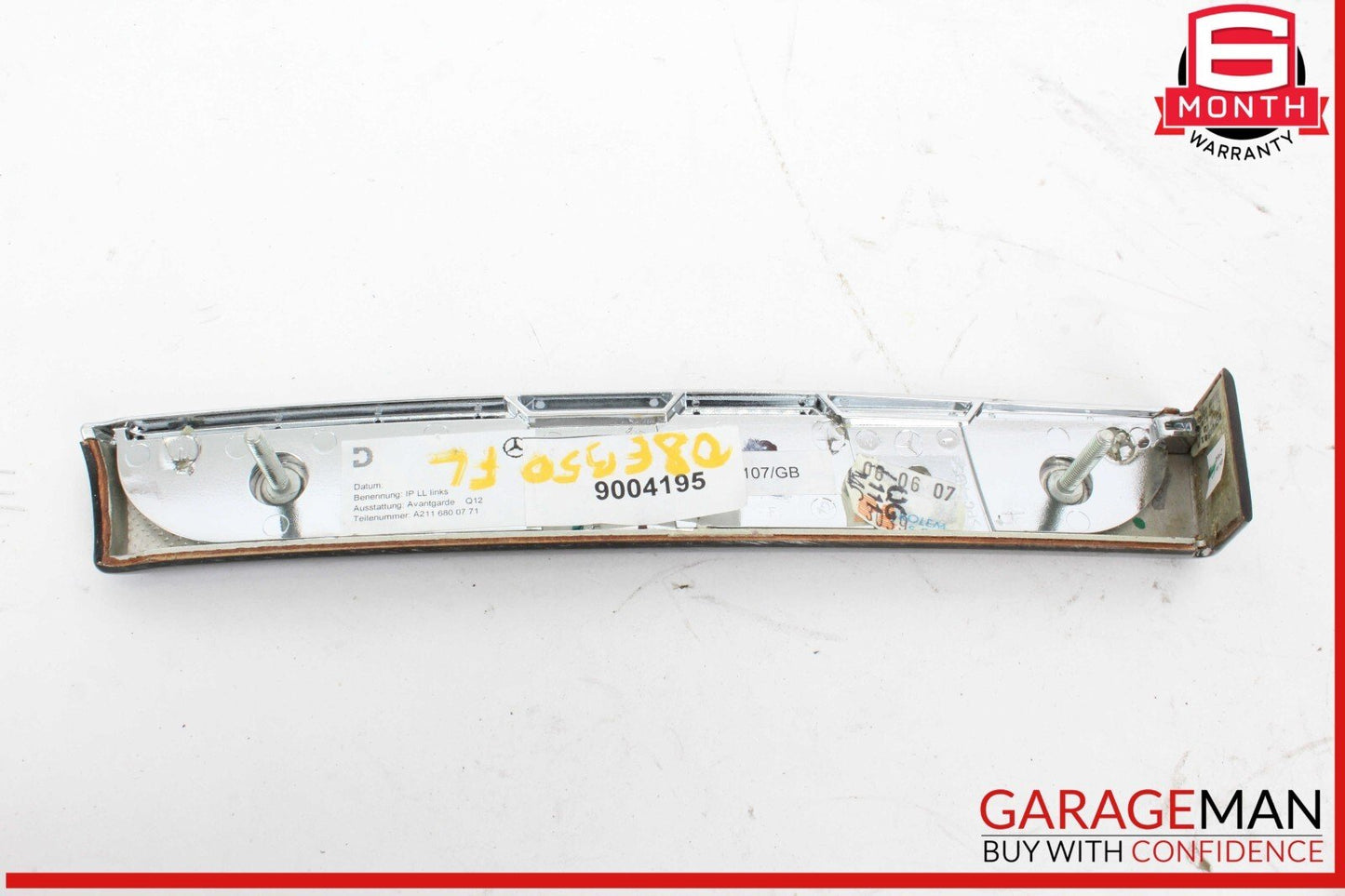 03-09 Mercedes W211 E350 E500 Dashboard Dash Left Molding Trim Wood 2116800771