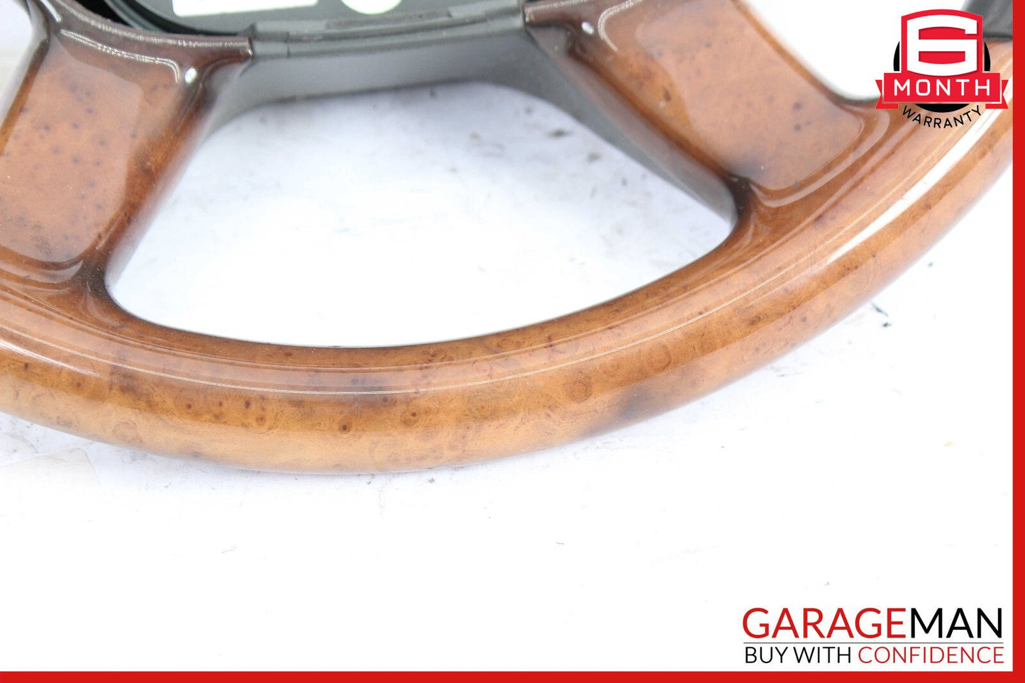 07-10 Mercedes CL550 S550 4 Spoke Steering Wheel Gray w/ Paddles Assy Wood