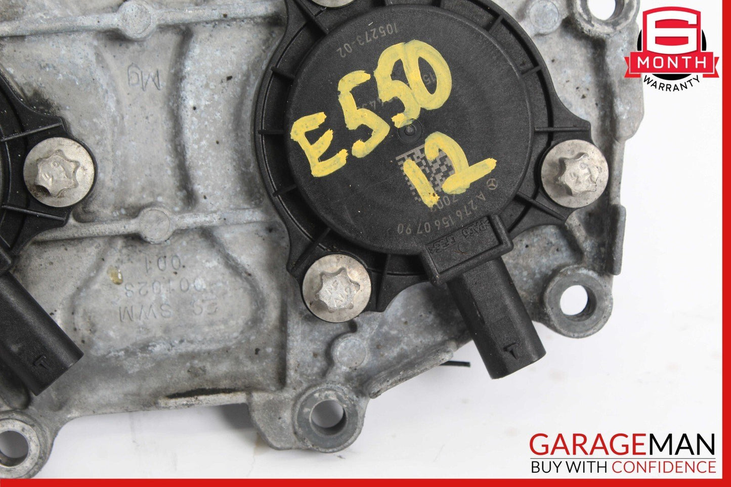 12-18 Mercedes W212 E350 E550 Front Left / Right Engine Timing Chain Cover Plate
