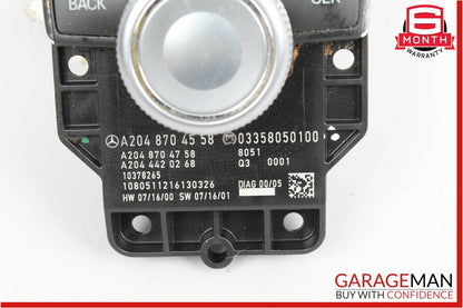 08-11 Mercedes W204 C300 C350 Console Command Controller Knob Multi Switch OEM