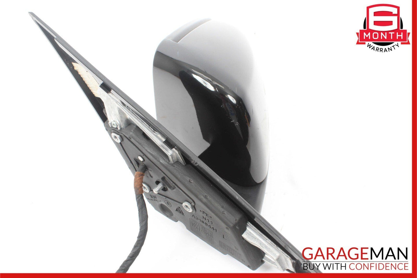 12-14 Mercedes W204 C300 Front Left Side Mirror Door Rear View Glass Black OEM