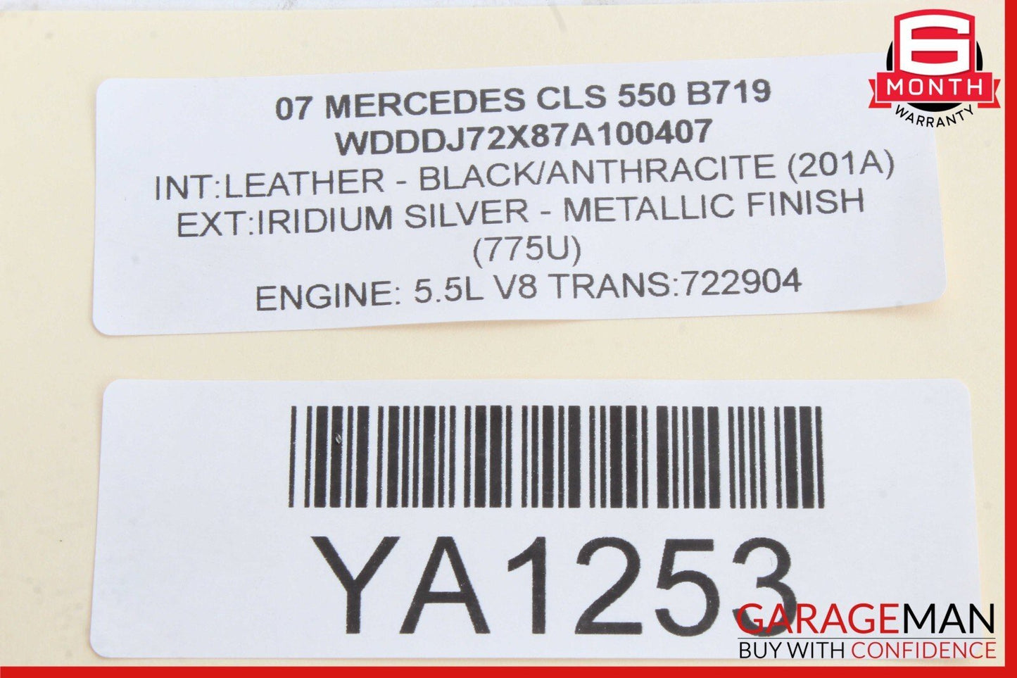 06-11 Mercedes W219 CLS500 CLS63 Rear Right Door Control Module 2198200326