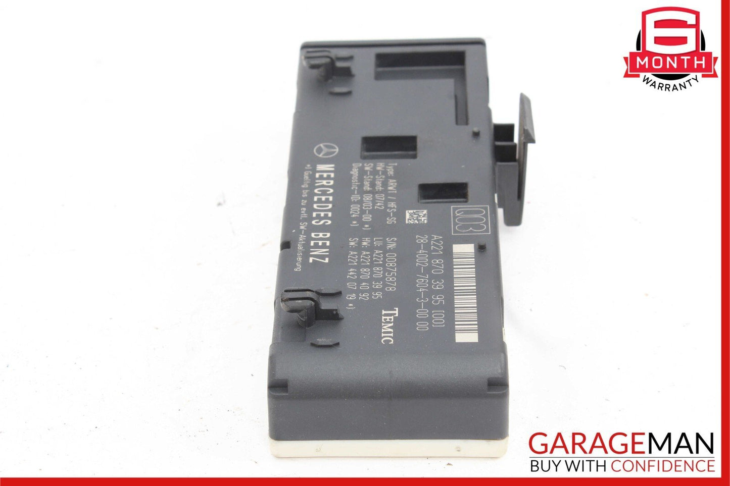 07-14 Mercedes W221 S500 S550 CL63 Trunk Release Remote Open Close Module Unit
