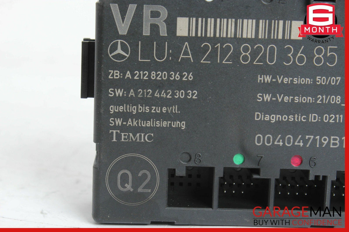 08-18 Mercedes W212 E350 C300 E400 Front Right Side Door Control Module OEM