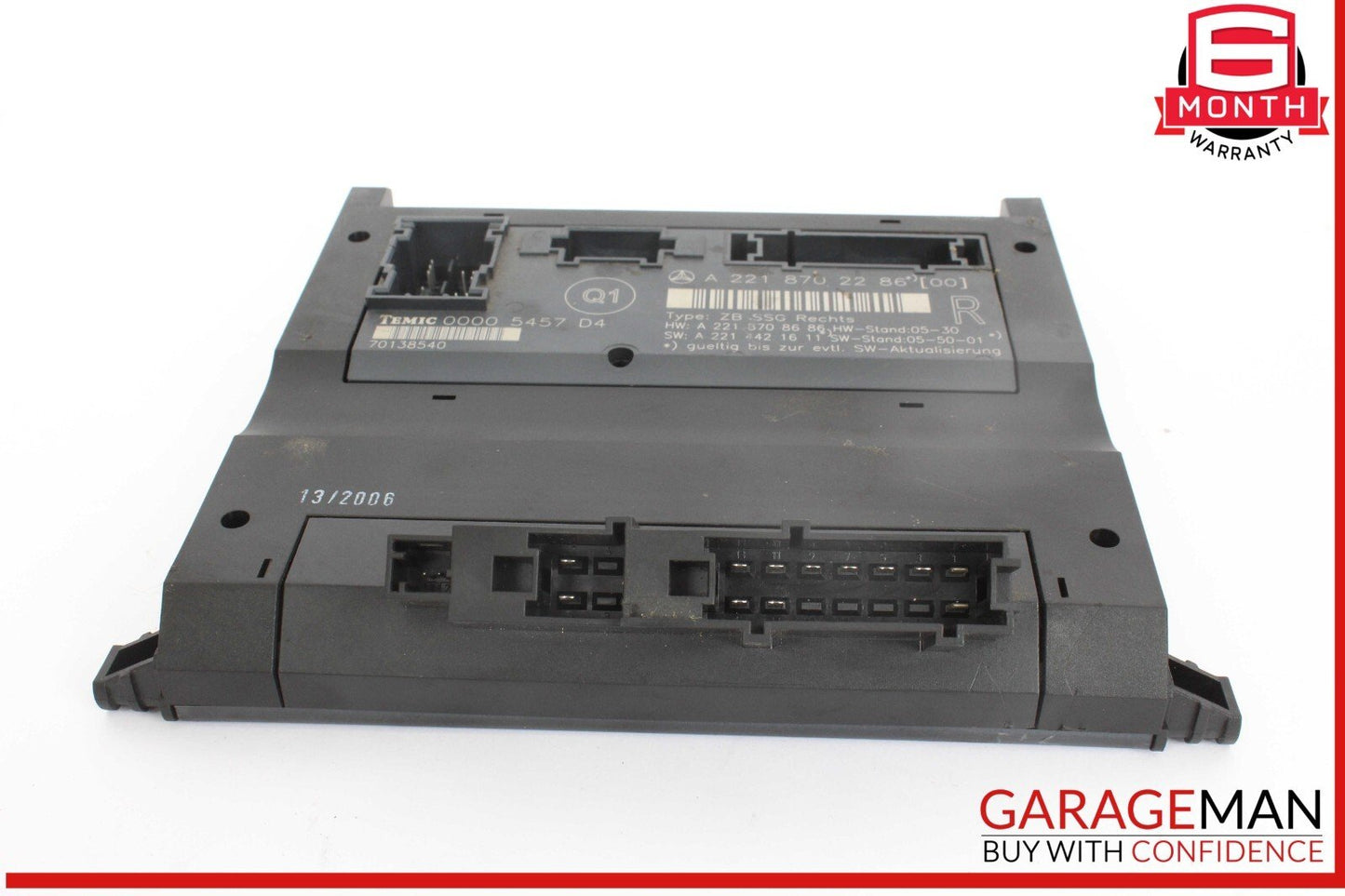 07-13 Mercedes W221 S550 Front Right Side Under Seat Control Module Unit OEM