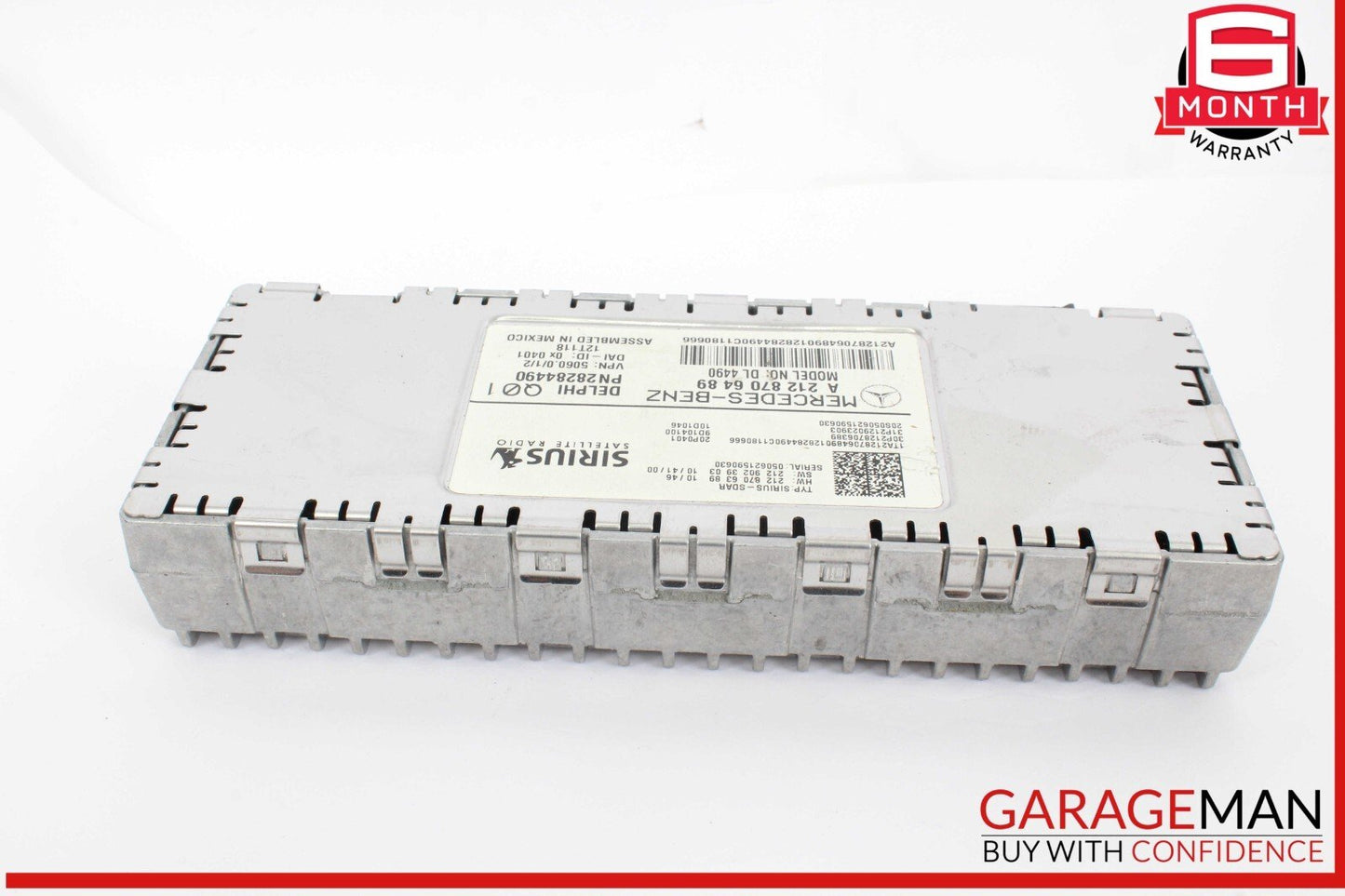 12-14 Mercedes W212 E350 GLK350 Sirius Satellite Radio Receiver 2128706489 OEM