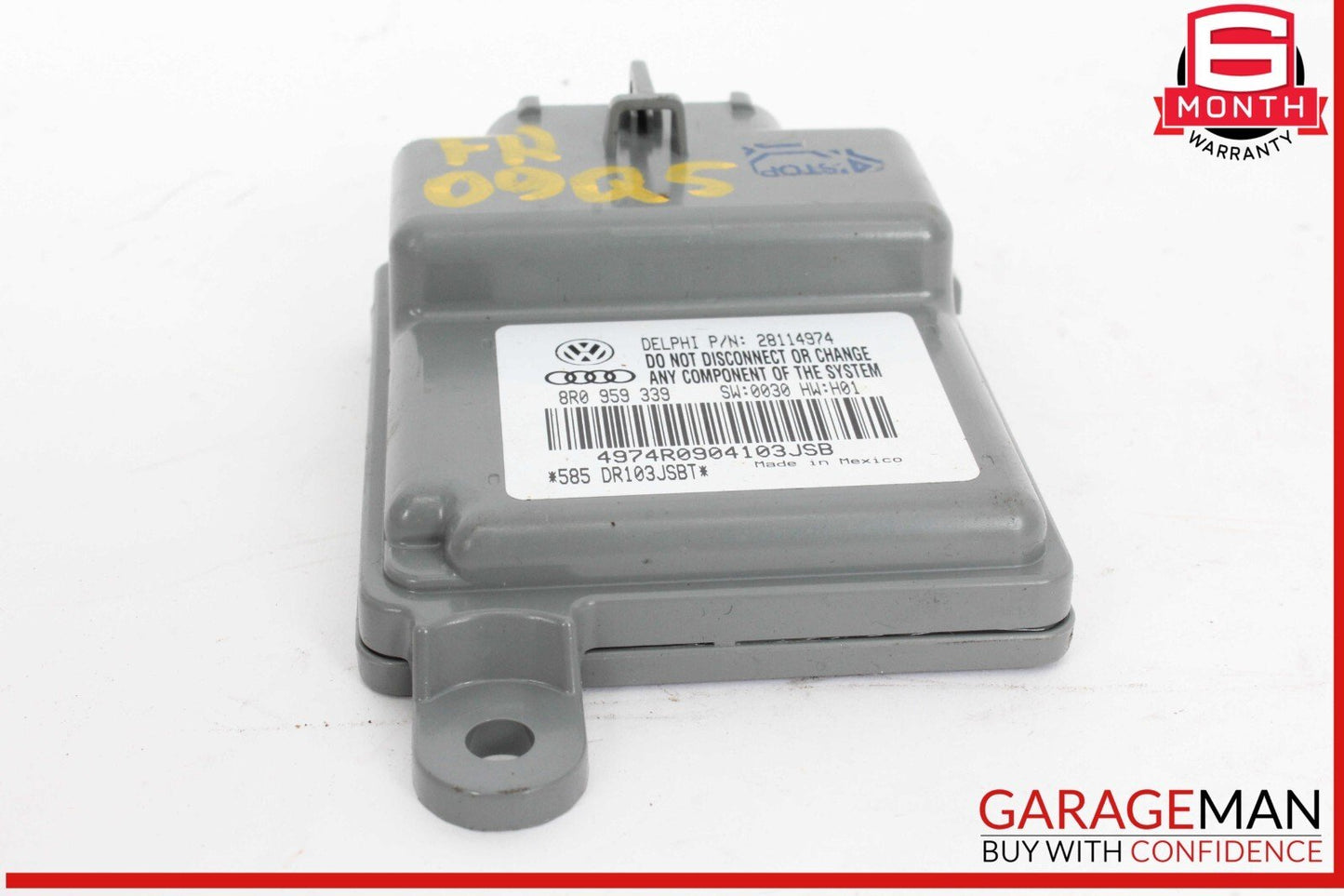 09-17 Audi Q5 Front Right Passenger Seat Occupant Detection Module 8R0959339